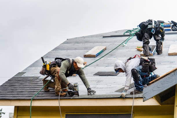 Professional Flat Roof Repair technician working in Underhill, VT
